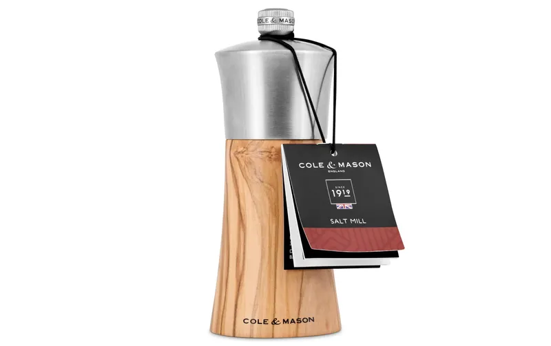 Cole&Mason Salzmühle Bromley 15 cm, Silber/brun