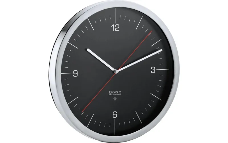 Blomus Funk-Wanduhr Crono M 24 cm, black