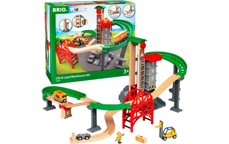 BRIO Grosses Lagerhaus-Set Aufzug