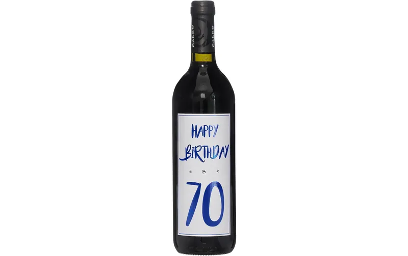 Dreams and Fantasy Geschenkidee rougewein Happy Birthday 70 bleu, 750 ml
