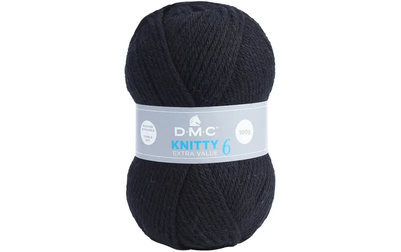 DMC Wolle Knitty 6 noir