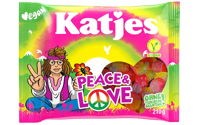 Katjes Gummibonbons Katjes Peace et Love 210 g