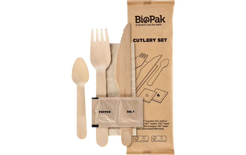 Duni Einweg-Besteckset Biopak Petit 6/1 250 pezzi