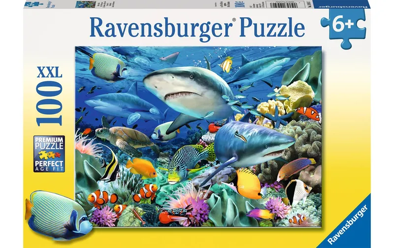 Ravensburger Puzzle Riff der Haie 100 XXL Teile