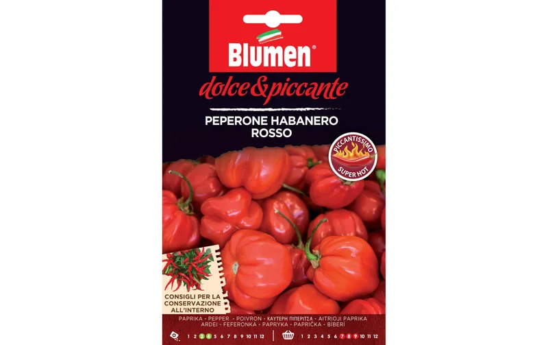 Blumen Samen Paprika Habanero Rosso