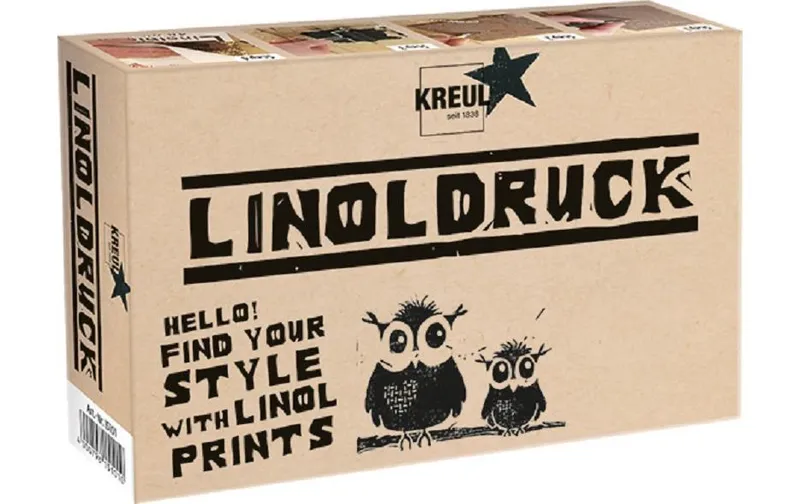 Kreul Bastelfarbe Linoldruck Set 6-teilig