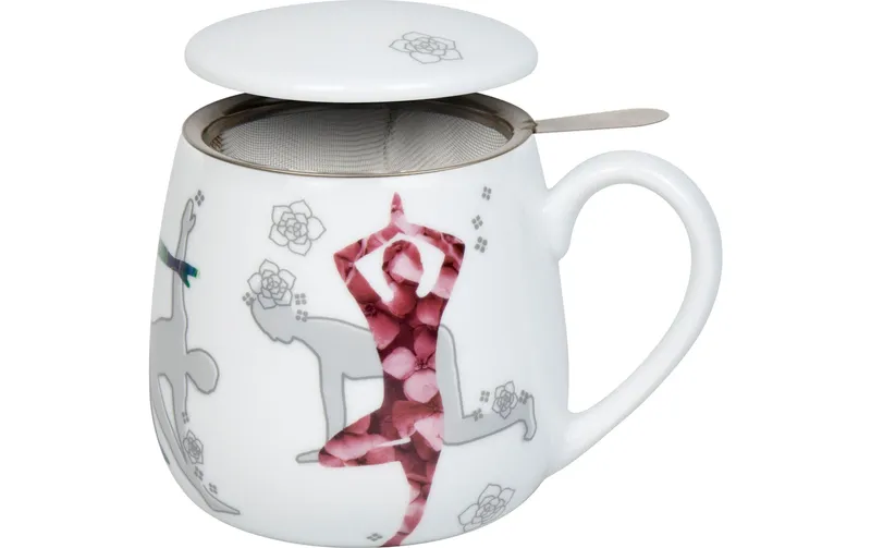 Könitz Teetasse Yoga in naturale 400 ml, white