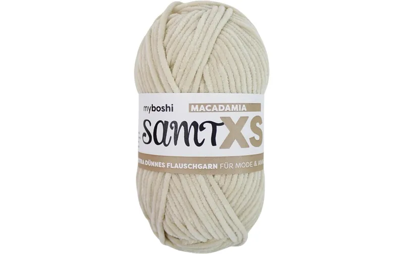 myBoshi Wolle Chenille Samt XS Macadamia