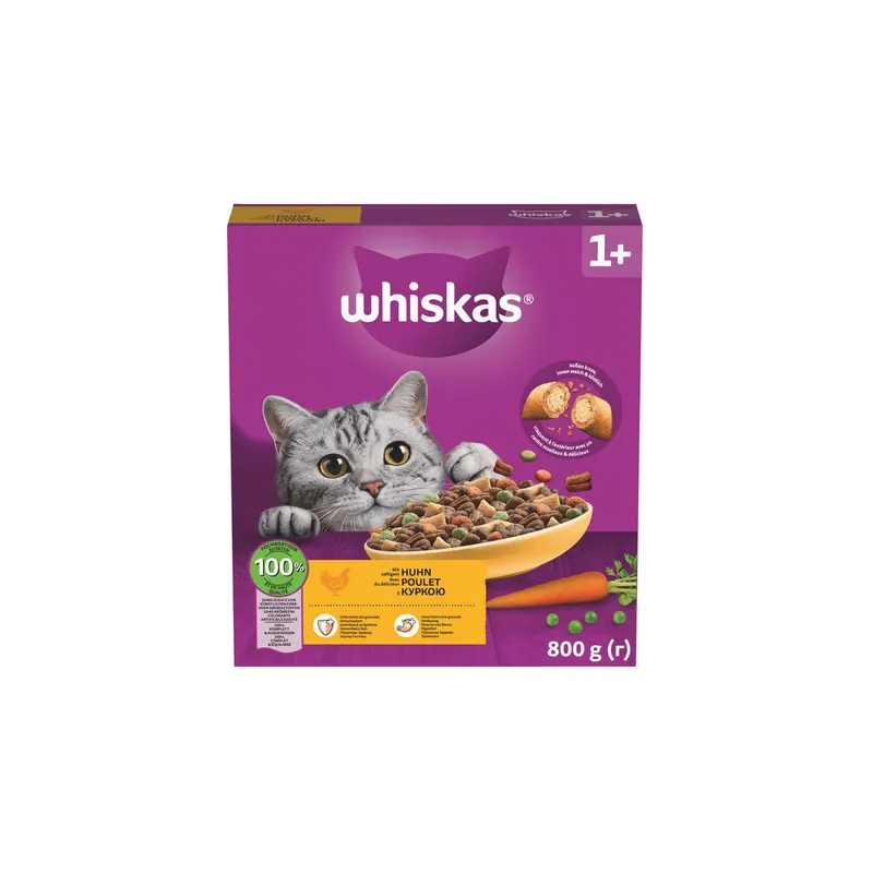Whiskas Trocken Huhn Auswahl Junior 800g Huhn, Junior