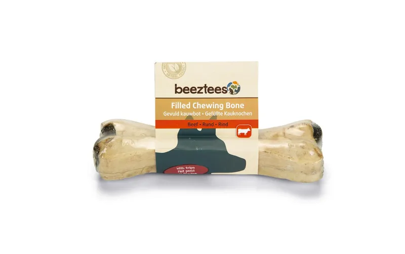 Beeztees Kausnack Knochen mit Pansen, 15 cm, 1 Stk.