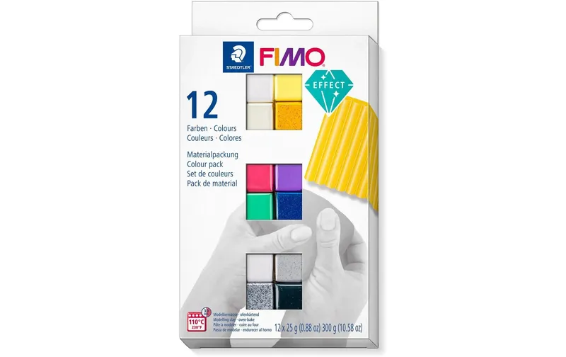 Fimo Modelliermasse Set Colour Pack 12 Farben