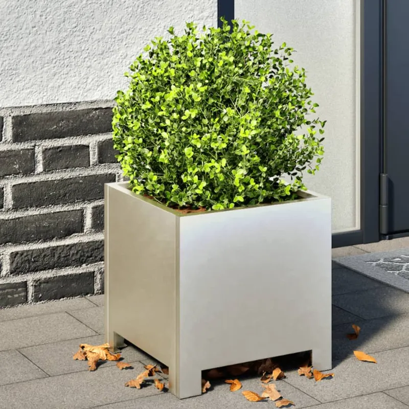 planter 2 Stk. 30x30x30 cm Edelstahl