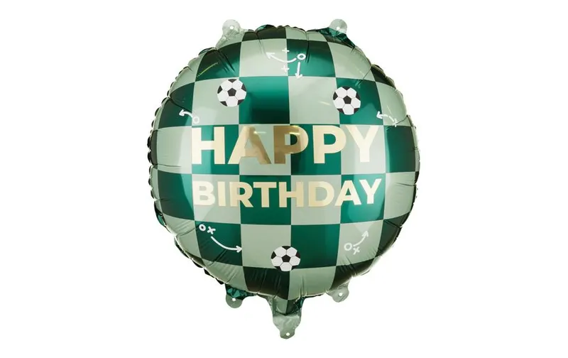 Partydeco Folienballon Happy Birthday, vert, 35 x 35 cm, 1 pièces