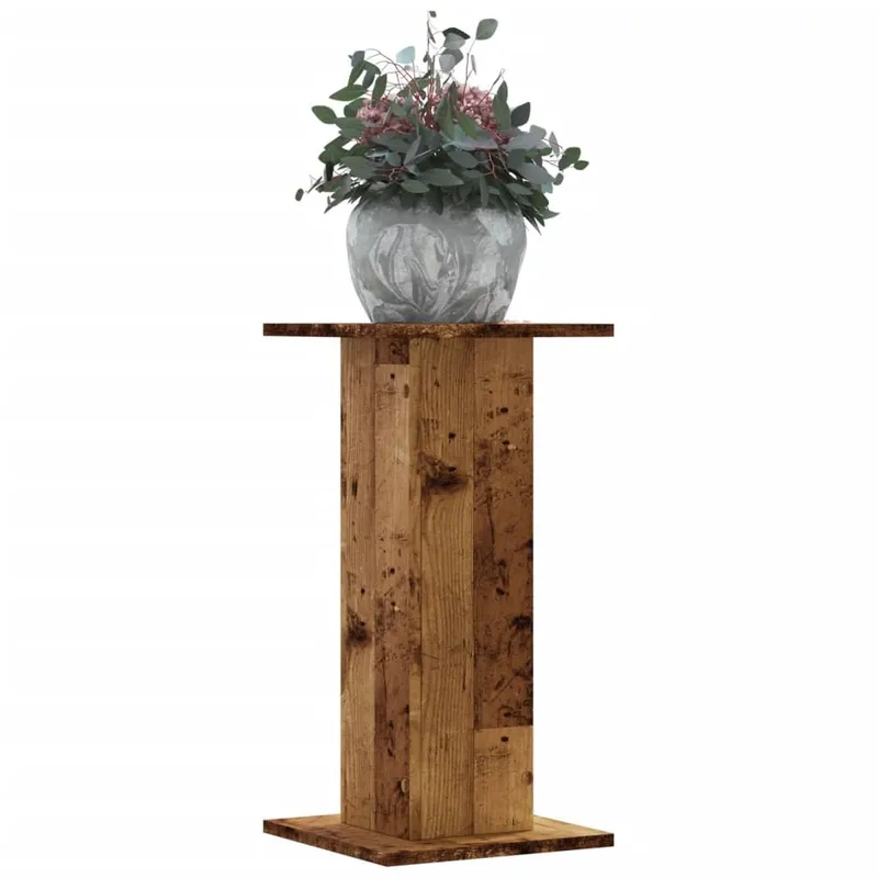Pflanzenständer 2 Stk. Altholz-Optik 30x30x60 cm derivato del legno