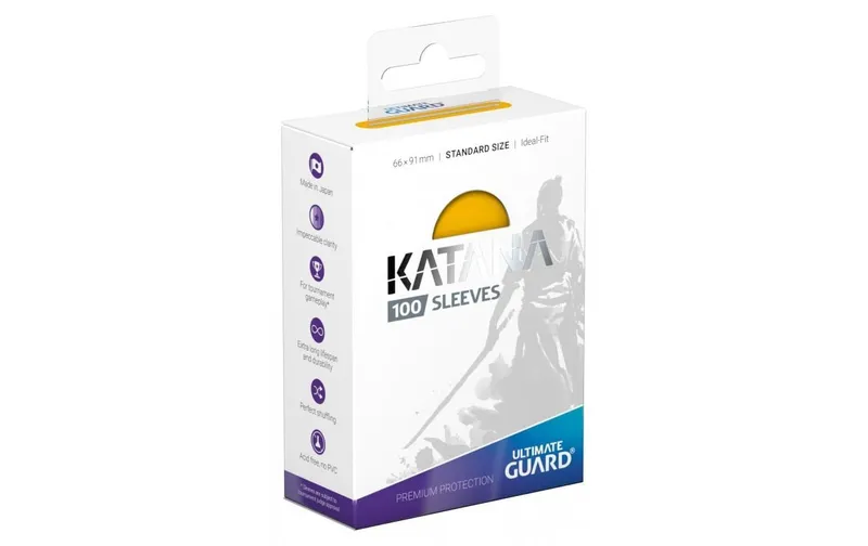 Ultimate Guard Kartenhülle Katana Sleeves Standardgrösse Gelb 100