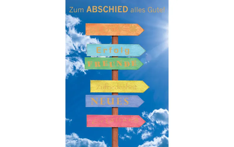 ABC Abschiedskarte A4