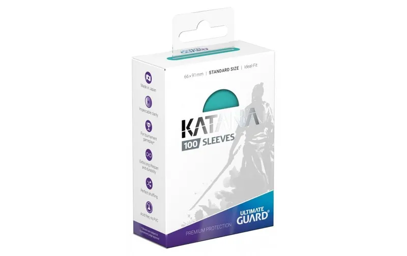 Ultimate Guard Kartenhülle Katana Sleeves Standardgrösse Türkis 100