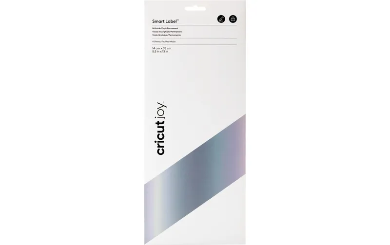 Cricut Vinylfolie Smart Label Silber 14 x 33 cm