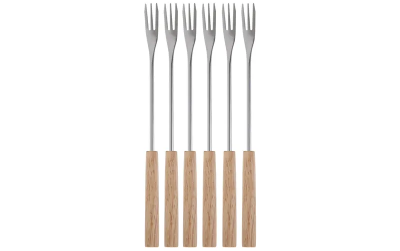 COCON Käsefonduegabel Holz 6 Personen
