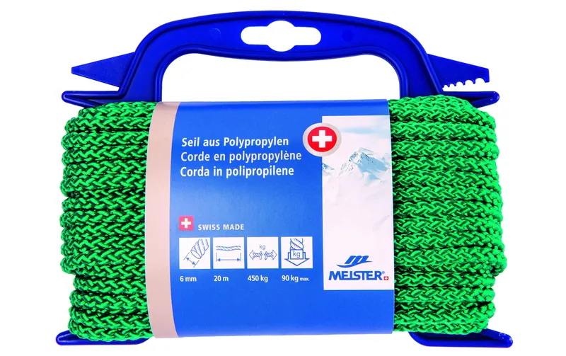 Meister Polypropylenseil Ø 6 mm, 20 m, 450 kg, verde