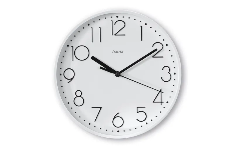 Hama Wanduhr Salina Ø 22 cm, white