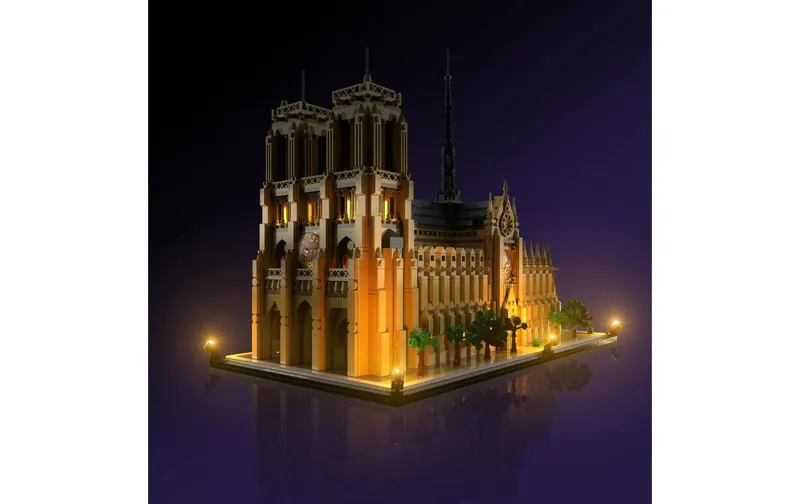 Light My Bricks LED-Licht-Set pour LEGO® Notre-Dame de Paris 21061