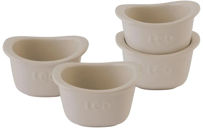 BergHOFF Auflaufform-Set Leo Balance 4 Stk., quadratisch, Beige 0.3 l