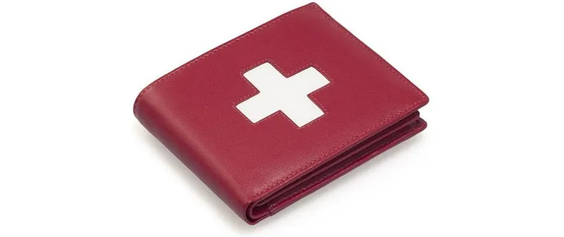 creanorm Portemonnaie Echtleder, Rot