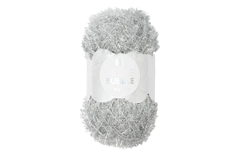 Rico Design Wolle Creative Bubble 50 g Metallic Silber