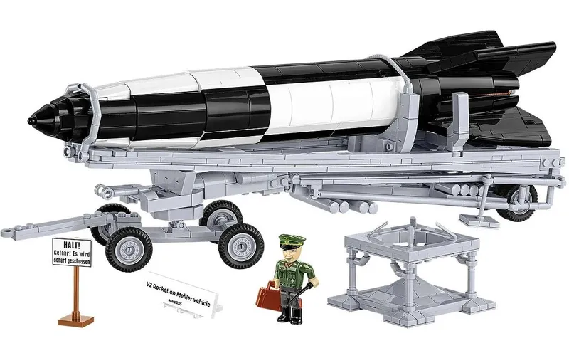 COBI Bausteinmodell V2 Rakete avec Meillerwagen 1:35