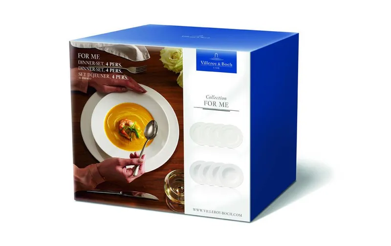 Villeroy & Boch Speise-Service For Me 8-teilig bianco