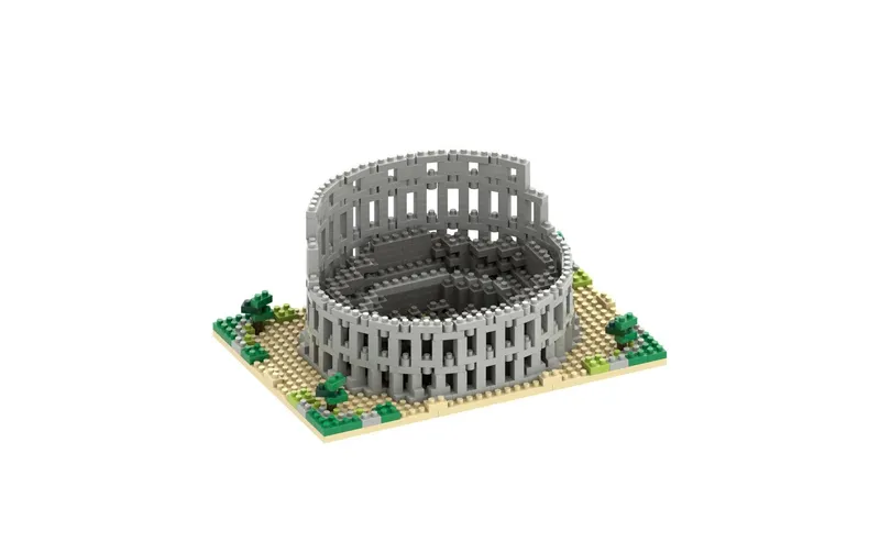 BRIXIES Bausteinmodell Kolosseum Rom aus 896 Bausteinen