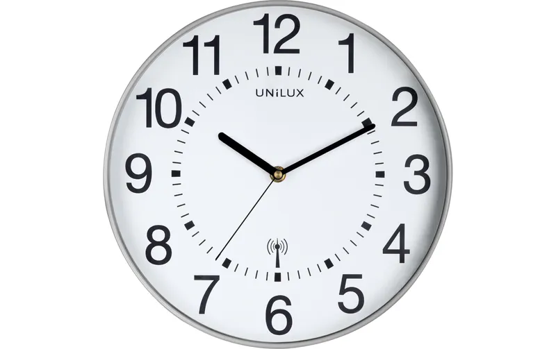 UNiLUX Wanduhr Wave argent