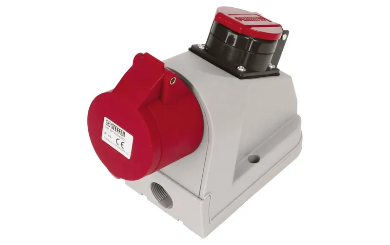 STEFFEN Wandsteckdose Kombi-Wandsteckdose CEE16/5 + T25 IP55