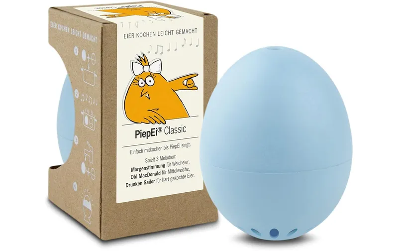 PiepEi Küchentimer Singende Eieruhr Classic, Hellblau