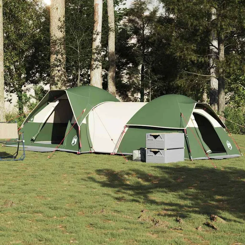 Tente de camping 5 personnes vert imperméable