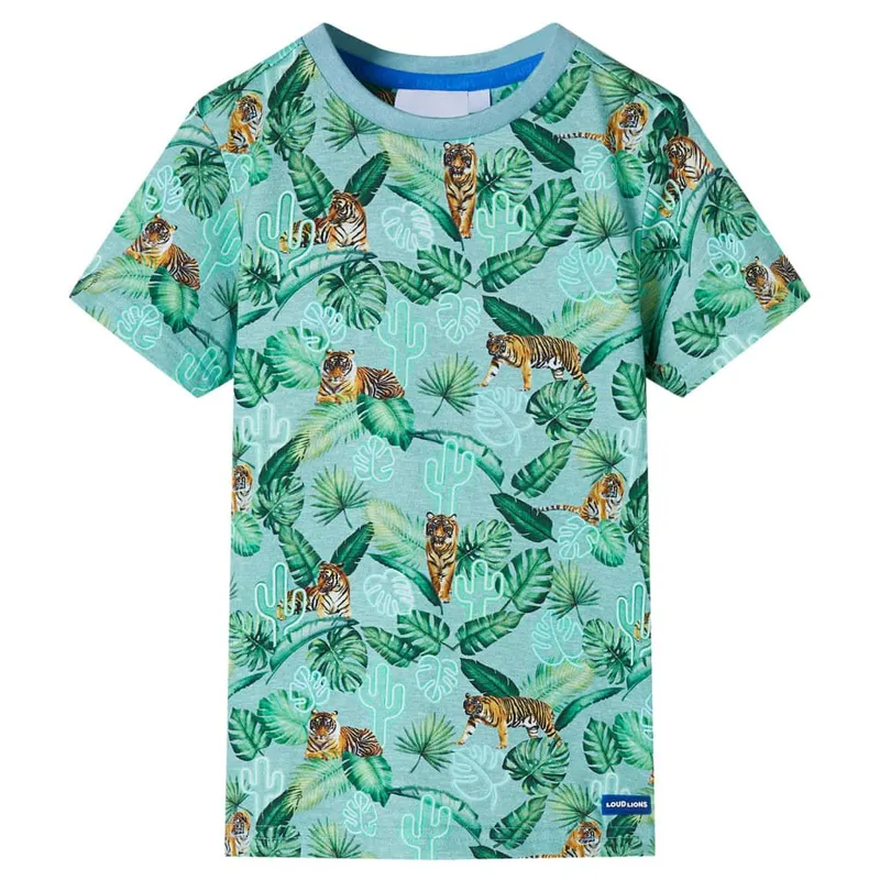T-shirt pour enfants mélange vert clair 128