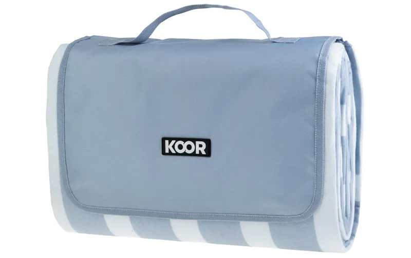 KOOR Picknickdecke Check, blu 200 x 200 cm