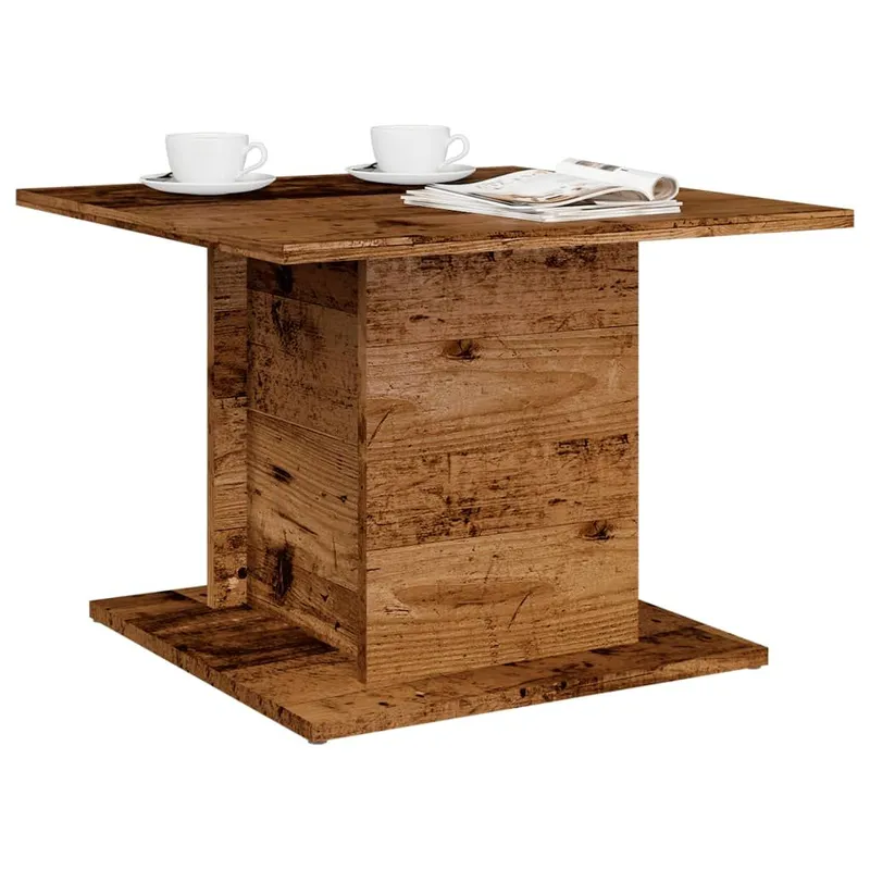 Couchtisch Altholz-Optik 55,5x55,5x40 cm derivato del legno