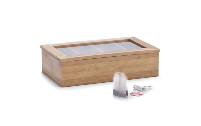 Zeller Present Teebeutel-Box marrone