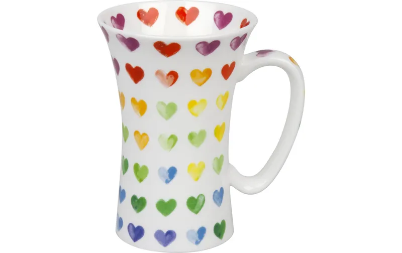 Könitz Universaltasse Colourful cast hearts 630 ml, 1 pièces, blanc