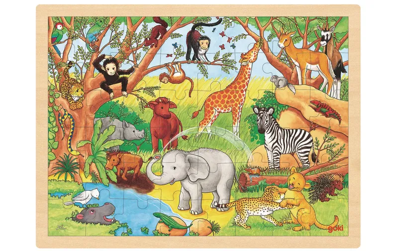 Goki Einlegepuzzle Afrika
