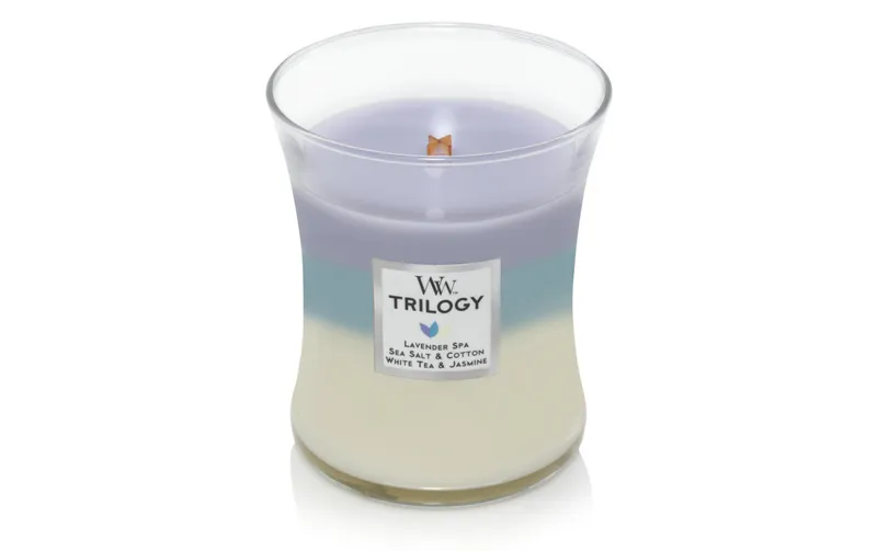 Woodwick Duftkerze Trilogy Calming Retreat Medium Jar
