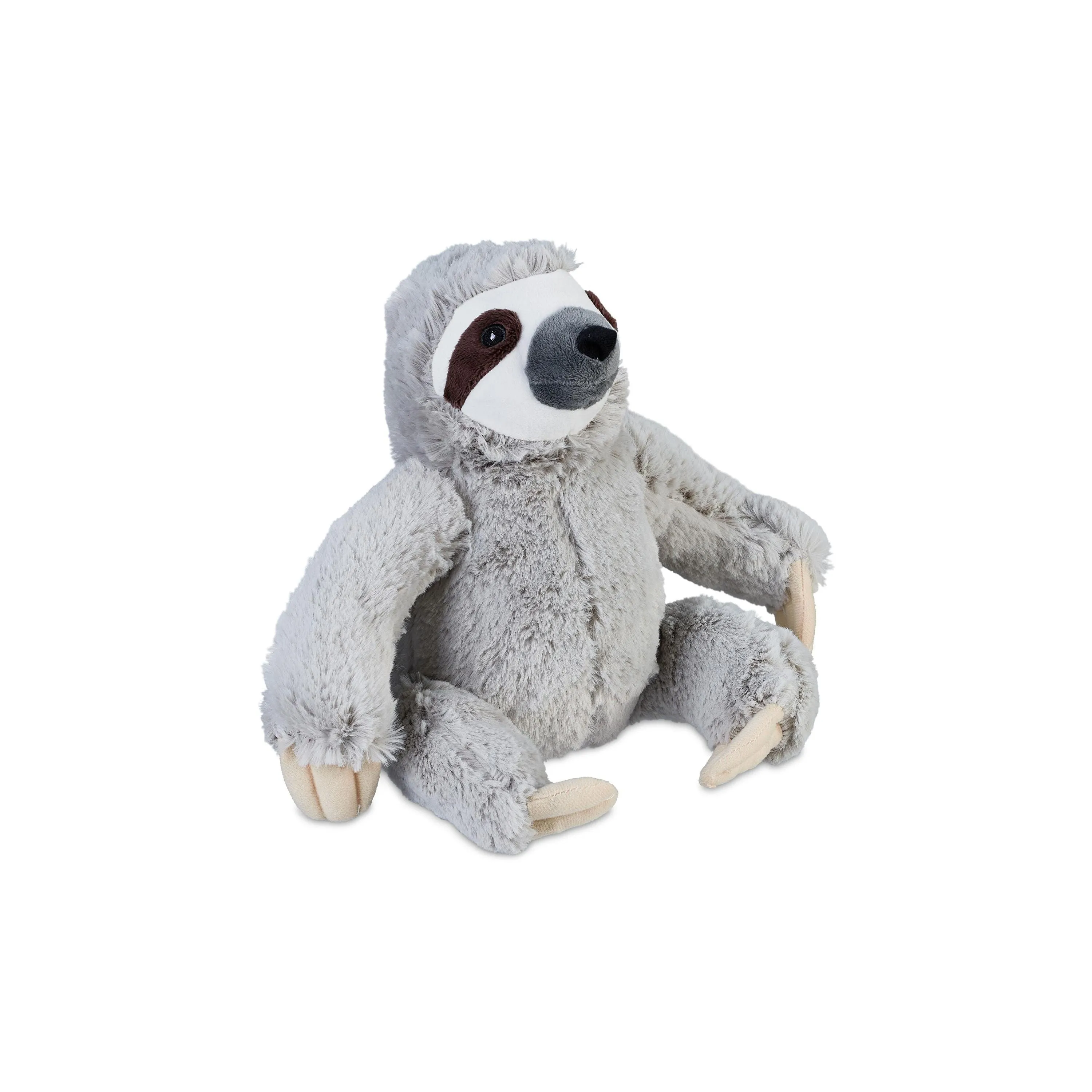 relaxdays Türstopper Faultier Stoff Grau 22 x 21 x 18 cm