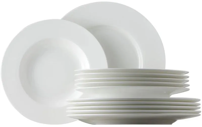 Rosenthal Geschirr Set Jade 12-teilig, blanc