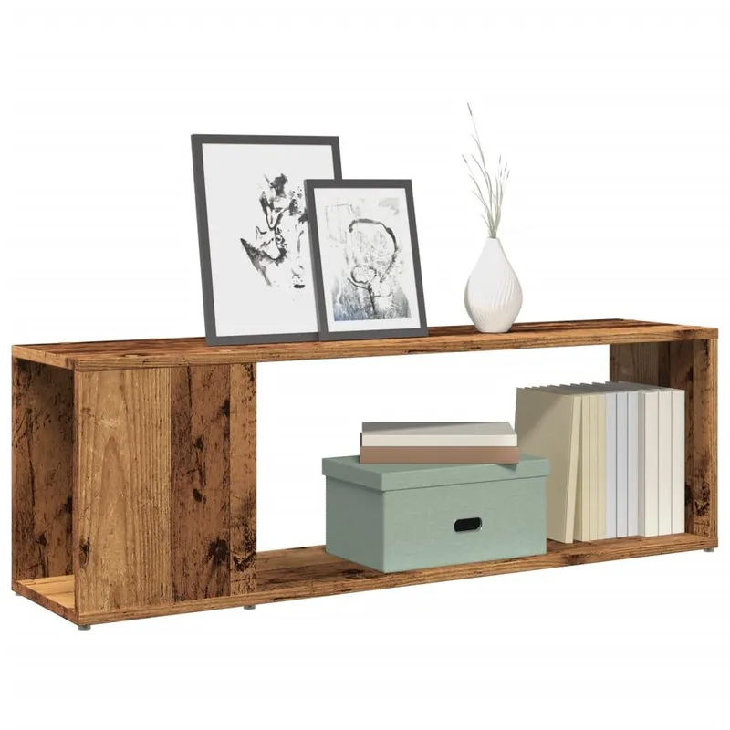 TV-Schrank Altholz-Optik 100x24x32 cm derivato del legno