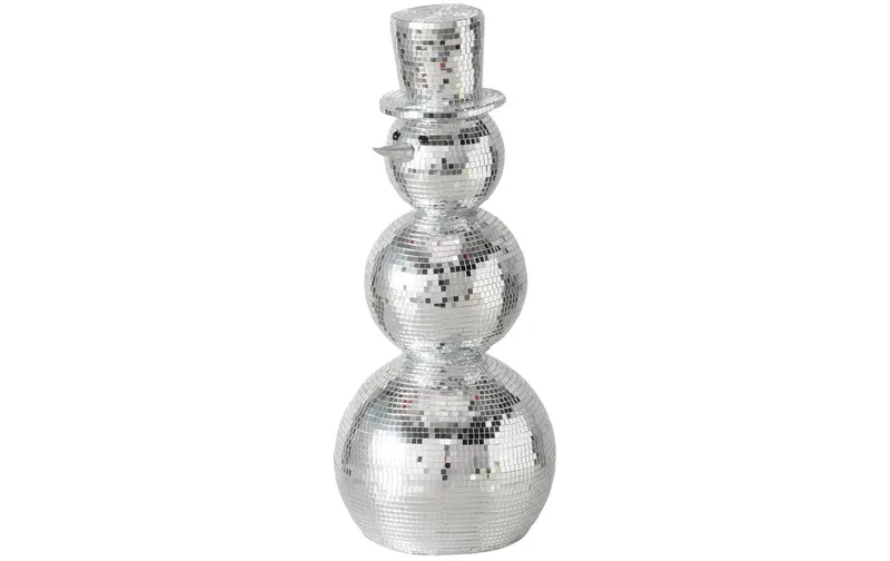 Boltze Weihnachtsfigur Schneemann Disco 50 x 22 cm
