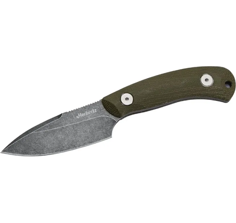 Herbertz Gürtelmesser D2 grün Micarta