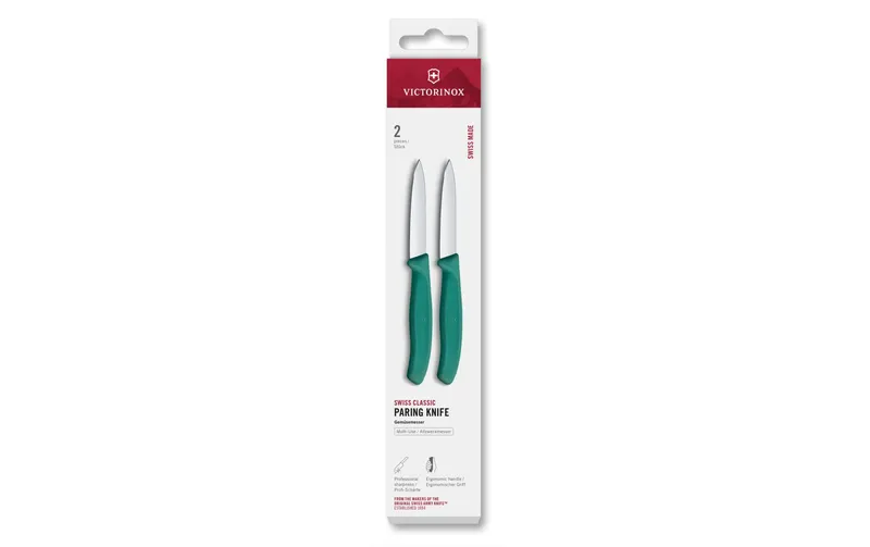 Victorinox Messer-Set Swiss Classic, 8 cm, vert, 2 pièces