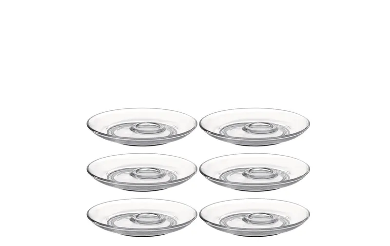 LEONARDO Untertasse Senso Ø 14.5 cm, 6 pezzi, trasparente